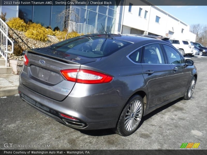 Sterling Gray Metallic / Charcoal Black 2013 Ford Fusion Titanium AWD
