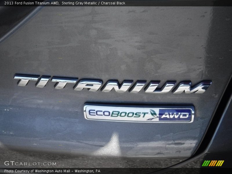 Sterling Gray Metallic / Charcoal Black 2013 Ford Fusion Titanium AWD