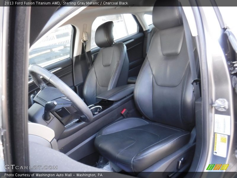 Sterling Gray Metallic / Charcoal Black 2013 Ford Fusion Titanium AWD