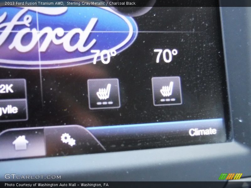 Sterling Gray Metallic / Charcoal Black 2013 Ford Fusion Titanium AWD