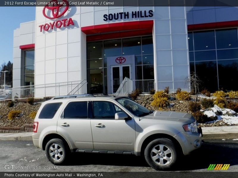 Gold Leaf Metallic / Camel 2012 Ford Escape Limited V6 4WD