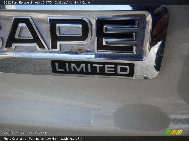Gold Leaf Metallic / Camel 2012 Ford Escape Limited V6 4WD