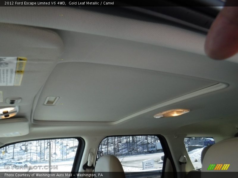 Gold Leaf Metallic / Camel 2012 Ford Escape Limited V6 4WD