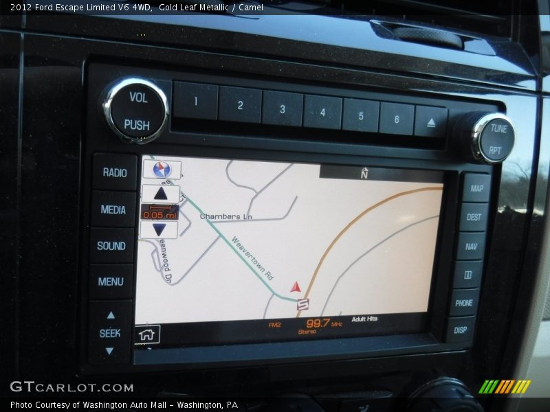 Gold Leaf Metallic / Camel 2012 Ford Escape Limited V6 4WD