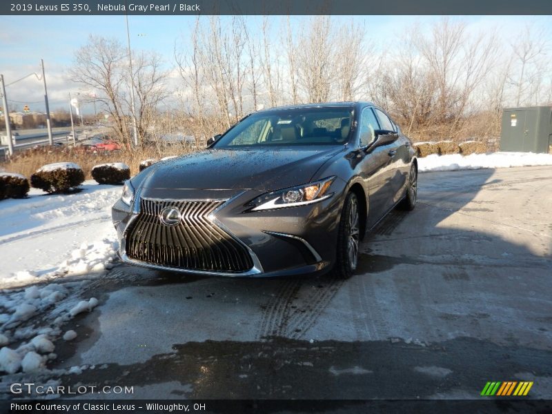 Nebula Gray Pearl / Black 2019 Lexus ES 350
