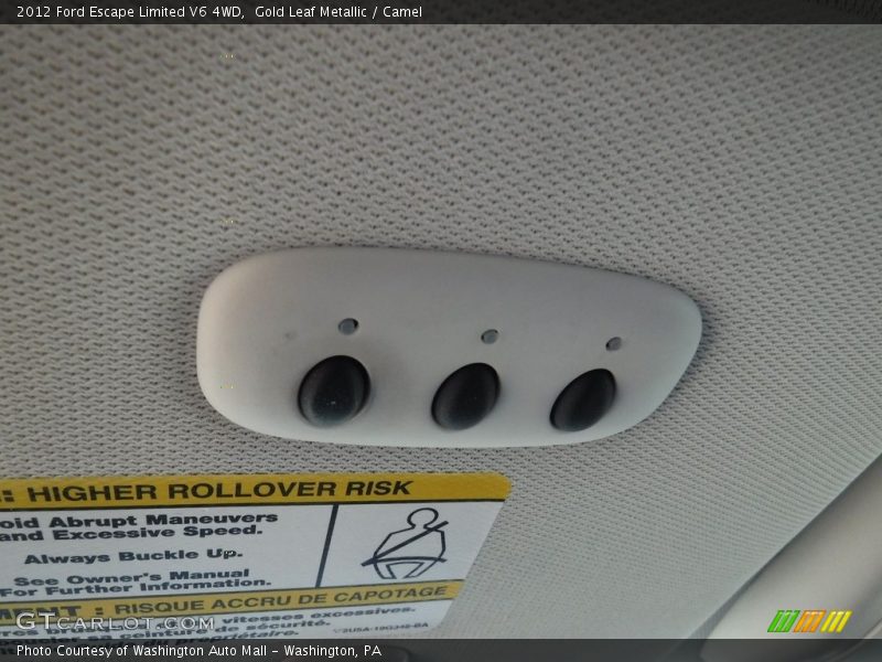 Gold Leaf Metallic / Camel 2012 Ford Escape Limited V6 4WD