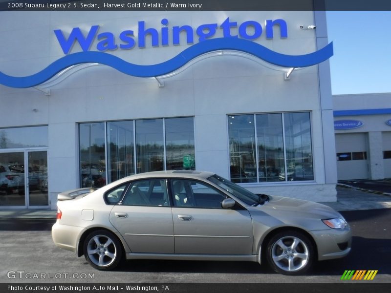 Harvest Gold Metallic / Warm Ivory 2008 Subaru Legacy 2.5i Sedan