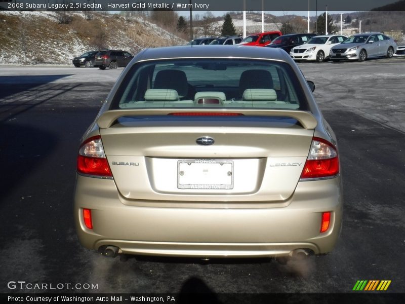 Harvest Gold Metallic / Warm Ivory 2008 Subaru Legacy 2.5i Sedan