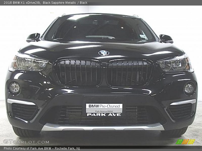 Black Sapphire Metallic / Black 2018 BMW X1 xDrive28i
