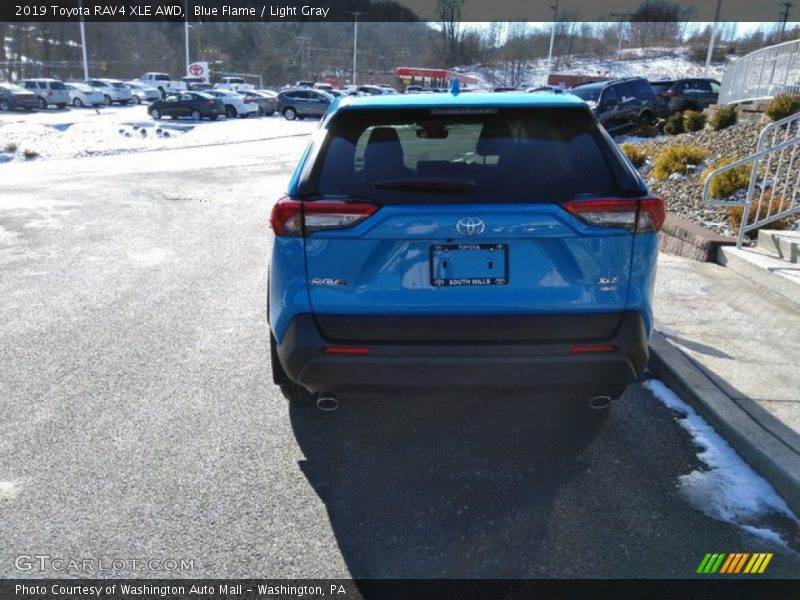 Blue Flame / Light Gray 2019 Toyota RAV4 XLE AWD