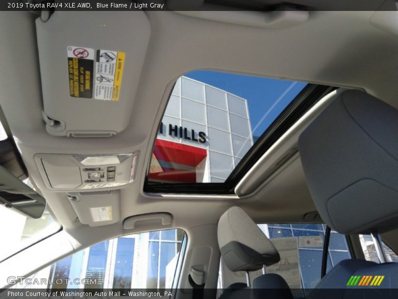 Blue Flame / Light Gray 2019 Toyota RAV4 XLE AWD