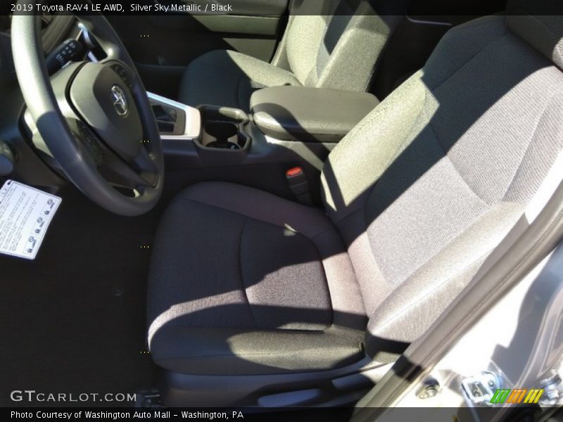 Silver Sky Metallic / Black 2019 Toyota RAV4 LE AWD