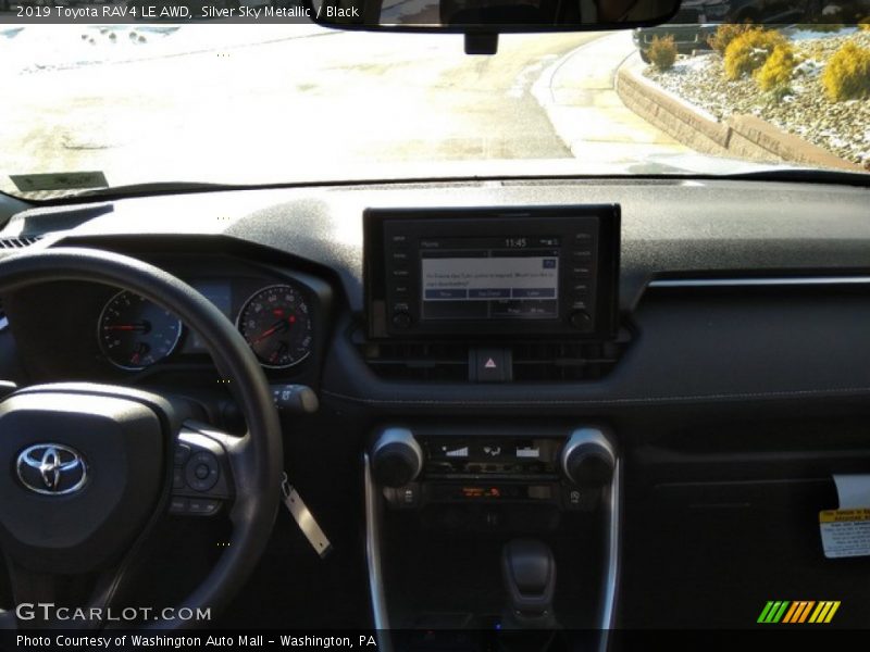 Silver Sky Metallic / Black 2019 Toyota RAV4 LE AWD