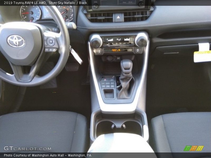 Silver Sky Metallic / Black 2019 Toyota RAV4 LE AWD