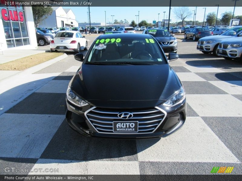 Phantom Black / Gray 2018 Hyundai Elantra SEL
