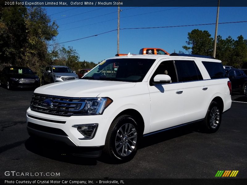 Oxford White / Medium Stone 2018 Ford Expedition Limited Max