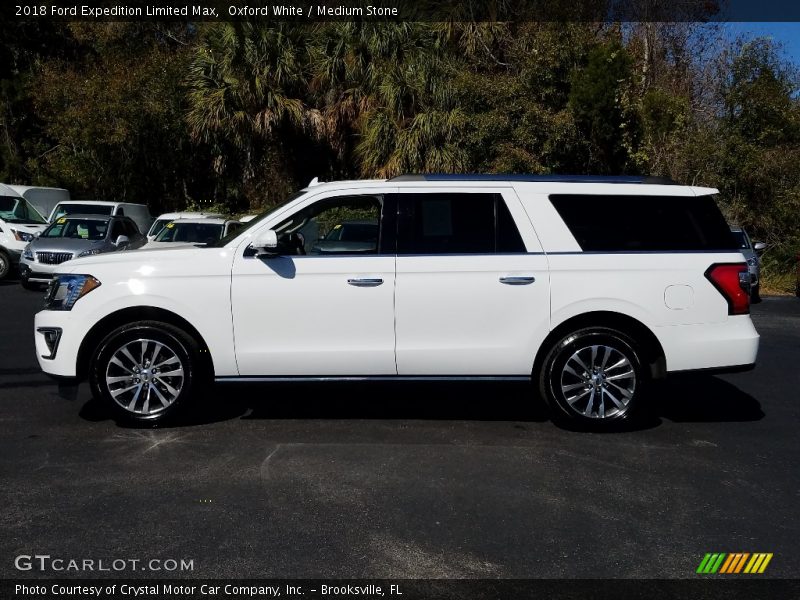 Oxford White / Medium Stone 2018 Ford Expedition Limited Max
