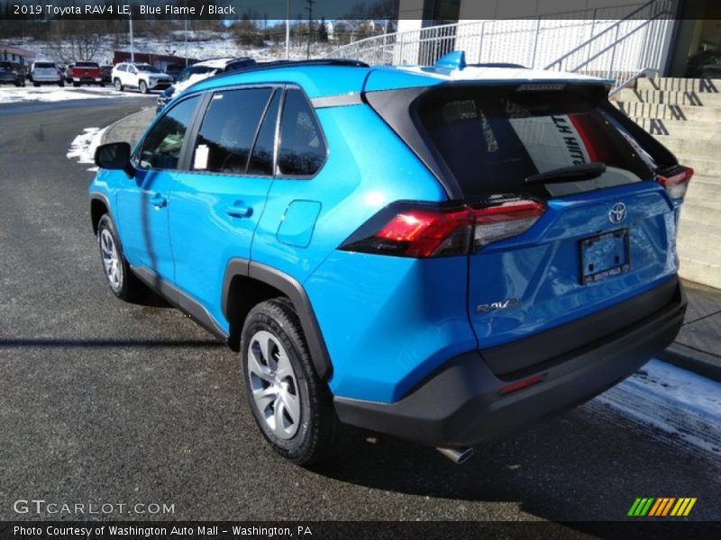 Blue Flame / Black 2019 Toyota RAV4 LE