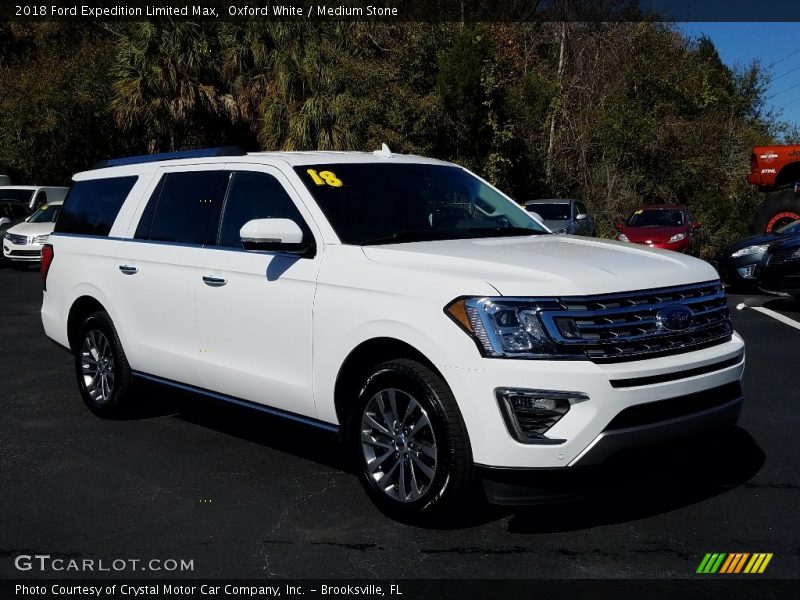 Oxford White / Medium Stone 2018 Ford Expedition Limited Max