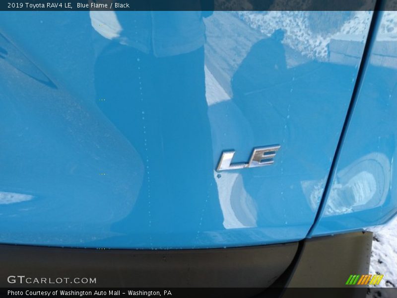 Blue Flame / Black 2019 Toyota RAV4 LE