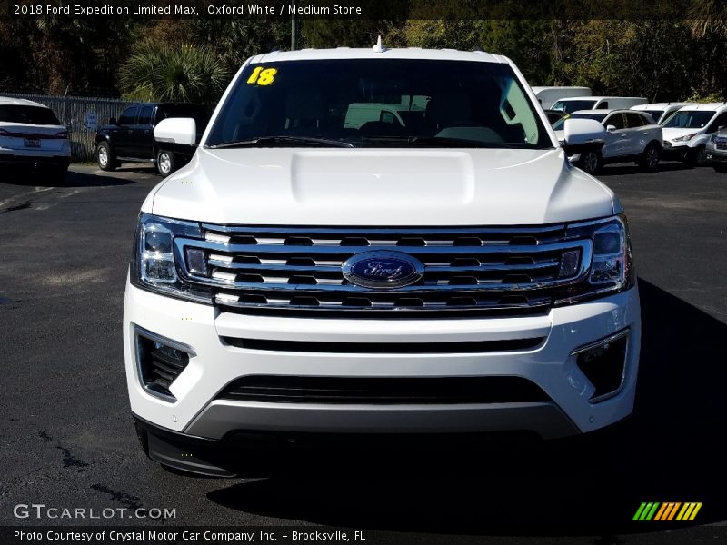 Oxford White / Medium Stone 2018 Ford Expedition Limited Max