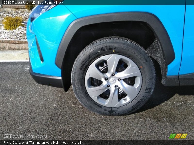 Blue Flame / Black 2019 Toyota RAV4 LE