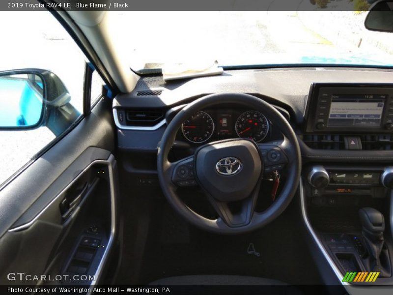 Blue Flame / Black 2019 Toyota RAV4 LE