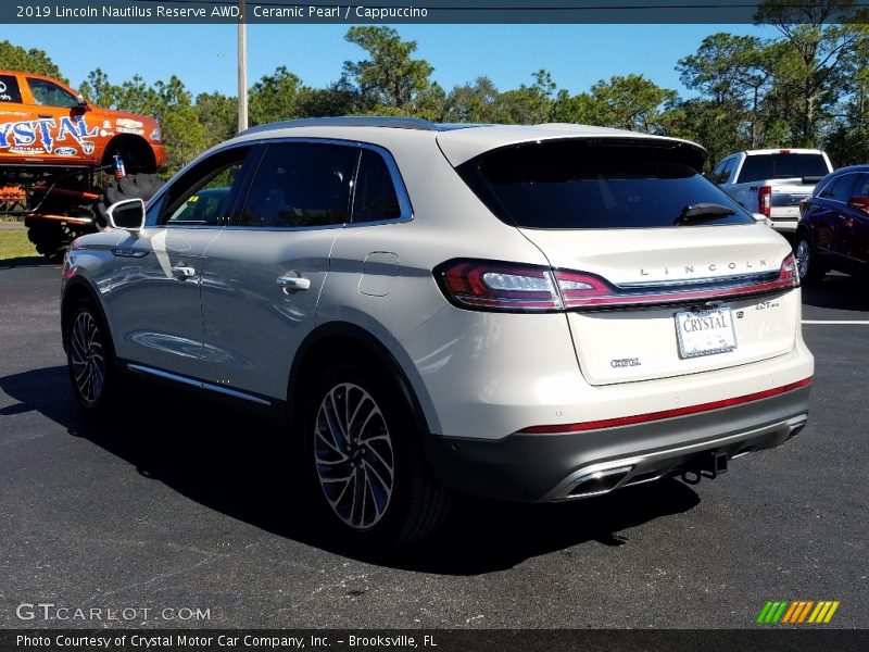 Ceramic Pearl / Cappuccino 2019 Lincoln Nautilus Reserve AWD