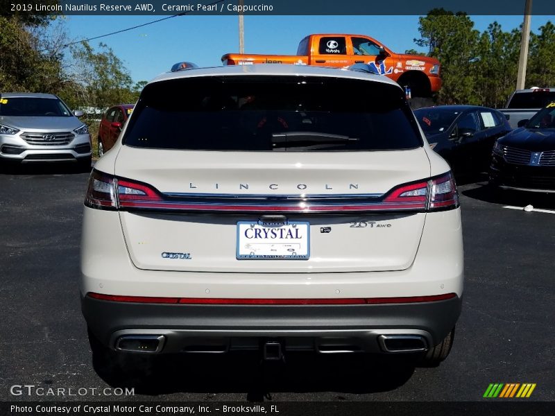 Ceramic Pearl / Cappuccino 2019 Lincoln Nautilus Reserve AWD