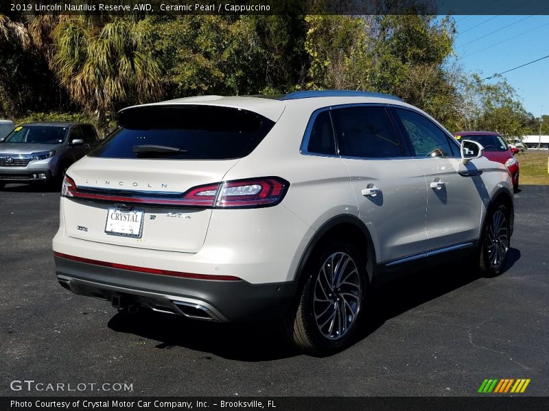 Ceramic Pearl / Cappuccino 2019 Lincoln Nautilus Reserve AWD