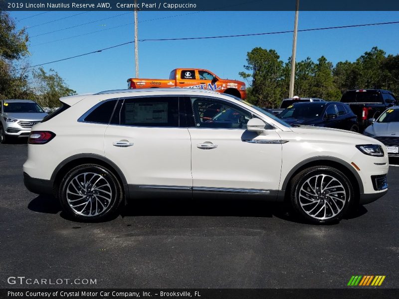 Ceramic Pearl / Cappuccino 2019 Lincoln Nautilus Reserve AWD