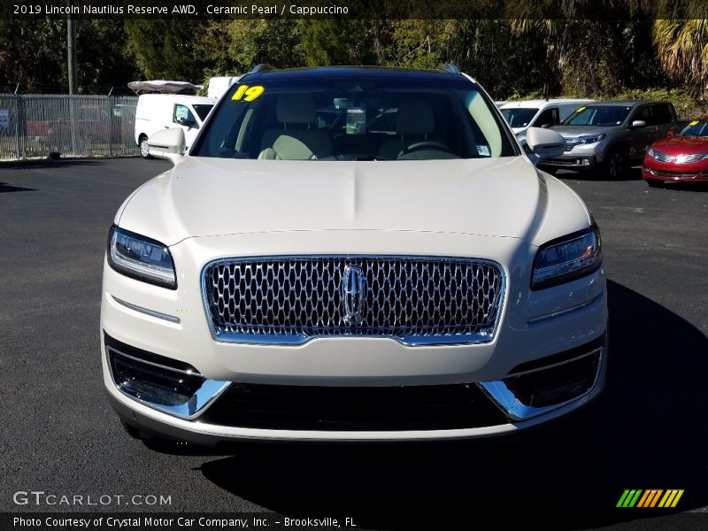 Ceramic Pearl / Cappuccino 2019 Lincoln Nautilus Reserve AWD