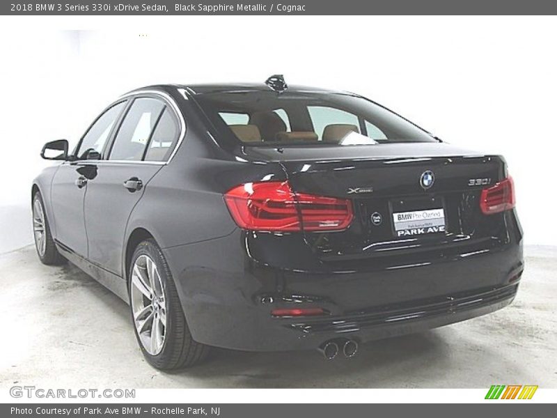 Black Sapphire Metallic / Cognac 2018 BMW 3 Series 330i xDrive Sedan