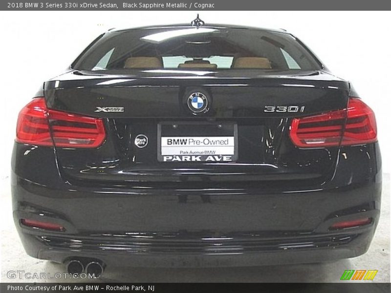 Black Sapphire Metallic / Cognac 2018 BMW 3 Series 330i xDrive Sedan