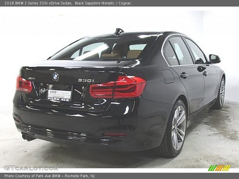 Black Sapphire Metallic / Cognac 2018 BMW 3 Series 330i xDrive Sedan