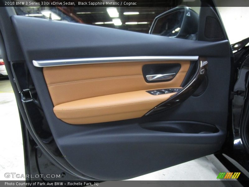 Black Sapphire Metallic / Cognac 2018 BMW 3 Series 330i xDrive Sedan