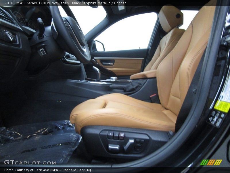 Black Sapphire Metallic / Cognac 2018 BMW 3 Series 330i xDrive Sedan