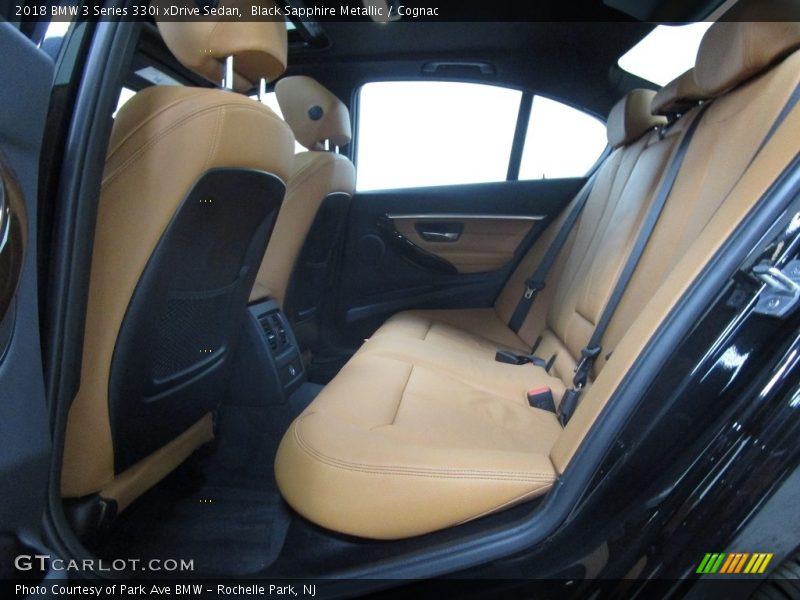 Black Sapphire Metallic / Cognac 2018 BMW 3 Series 330i xDrive Sedan