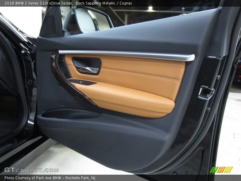 Black Sapphire Metallic / Cognac 2018 BMW 3 Series 330i xDrive Sedan