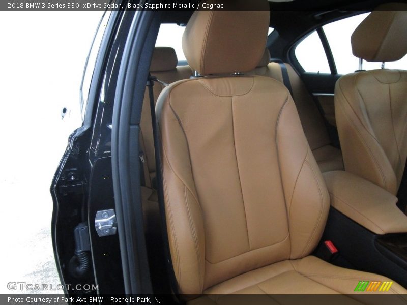 Black Sapphire Metallic / Cognac 2018 BMW 3 Series 330i xDrive Sedan