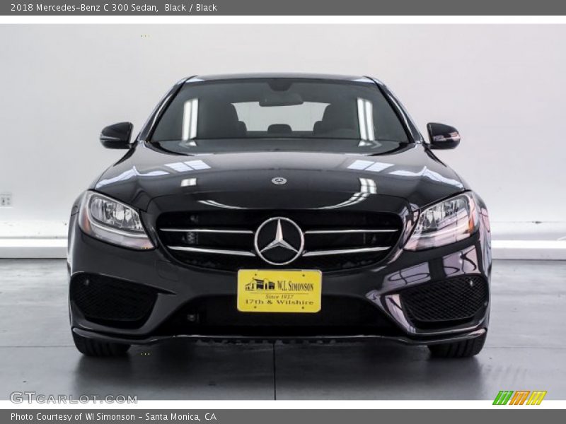 Black / Black 2018 Mercedes-Benz C 300 Sedan