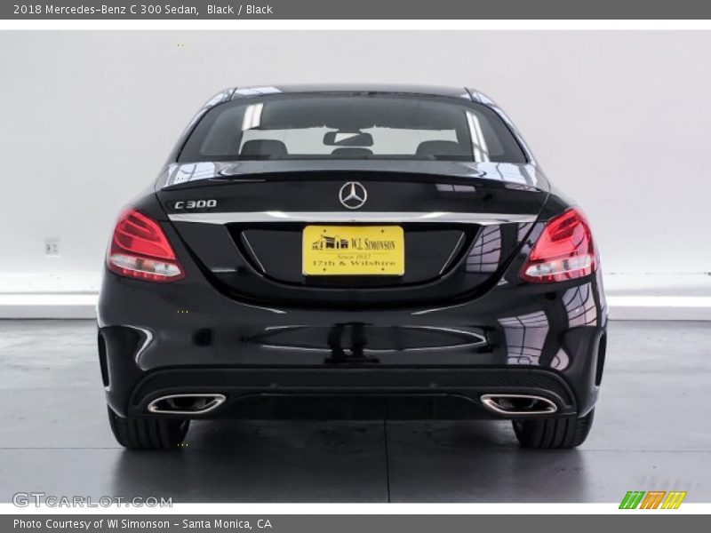 Black / Black 2018 Mercedes-Benz C 300 Sedan