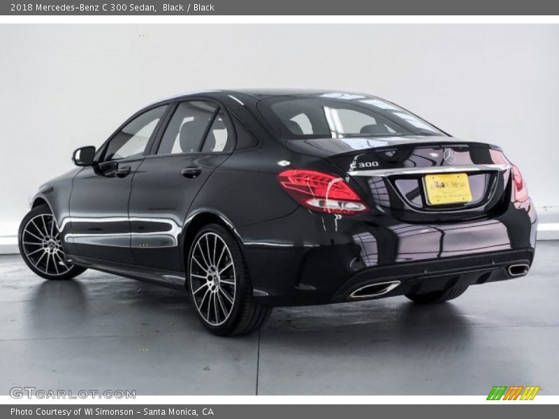 Black / Black 2018 Mercedes-Benz C 300 Sedan
