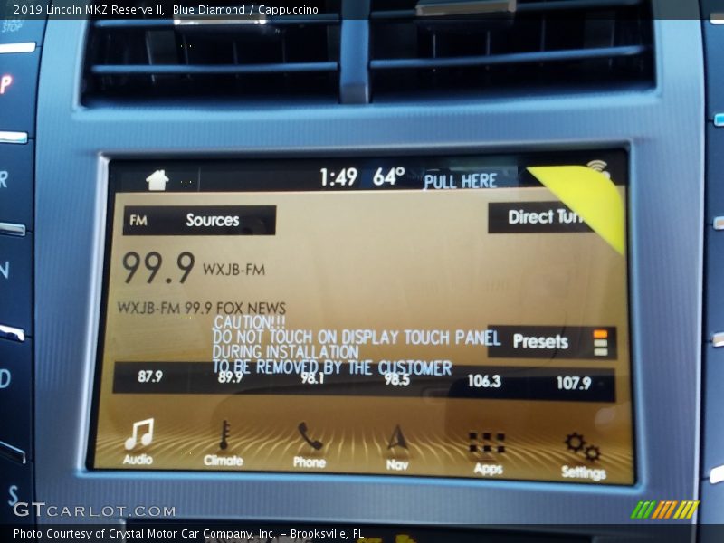 Blue Diamond / Cappuccino 2019 Lincoln MKZ Reserve II