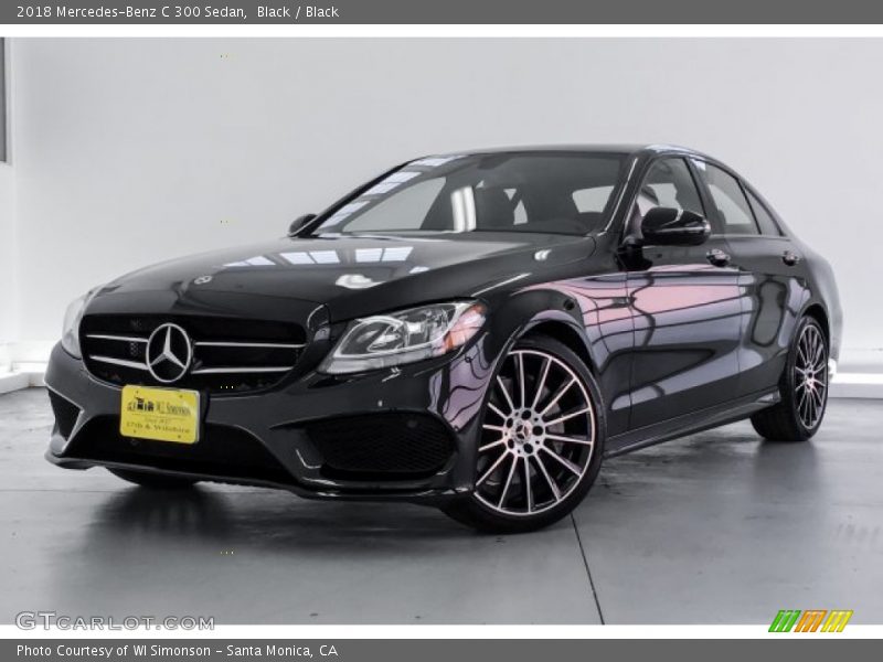 Black / Black 2018 Mercedes-Benz C 300 Sedan