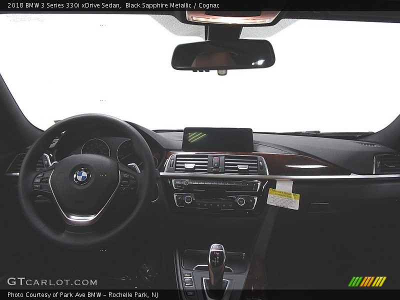 Black Sapphire Metallic / Cognac 2018 BMW 3 Series 330i xDrive Sedan
