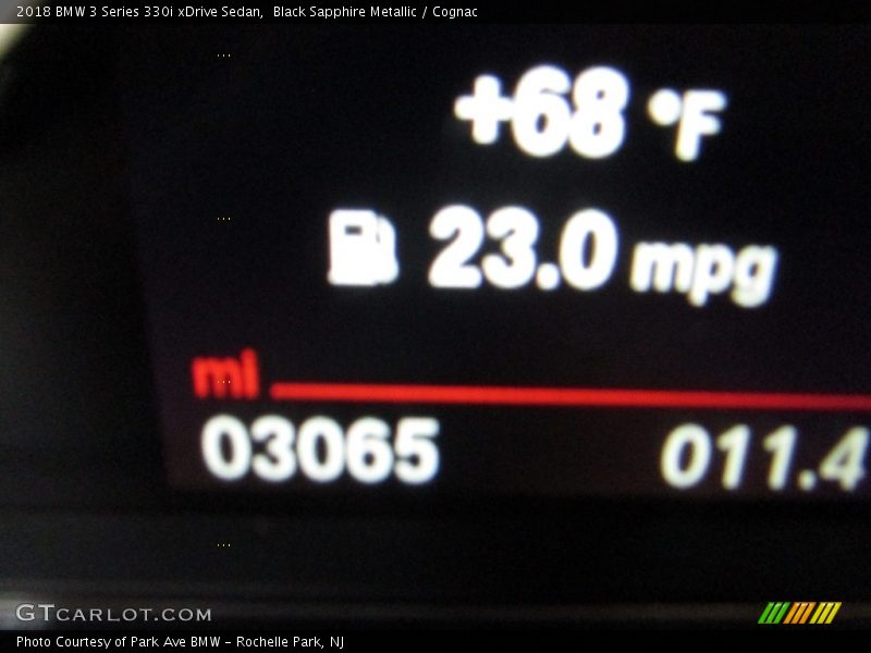 Black Sapphire Metallic / Cognac 2018 BMW 3 Series 330i xDrive Sedan
