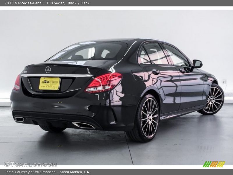 Black / Black 2018 Mercedes-Benz C 300 Sedan