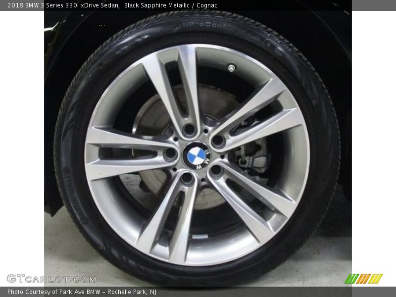 Black Sapphire Metallic / Cognac 2018 BMW 3 Series 330i xDrive Sedan
