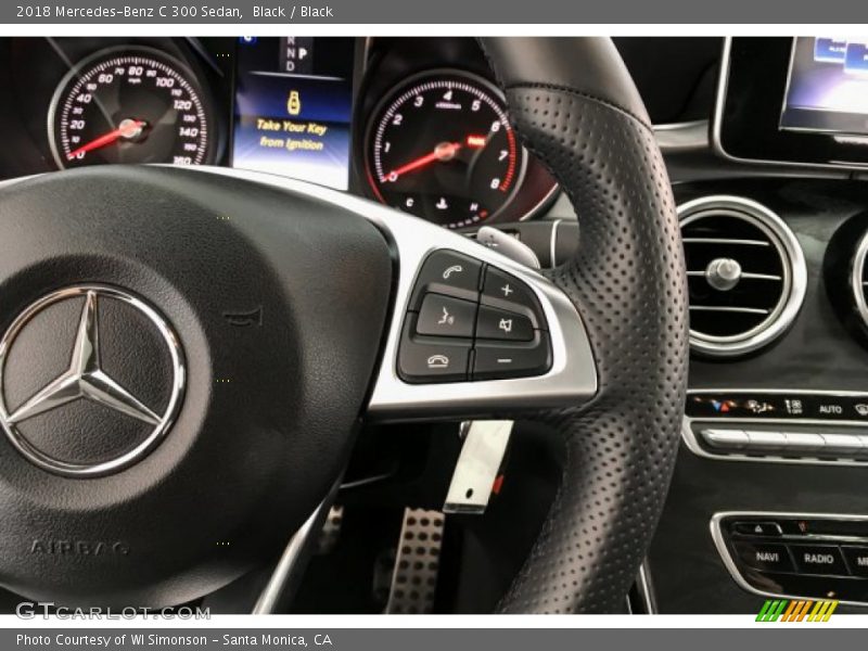 Black / Black 2018 Mercedes-Benz C 300 Sedan